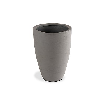 VASO CONE GRAFIATO 77 POLIETILENO CINZA