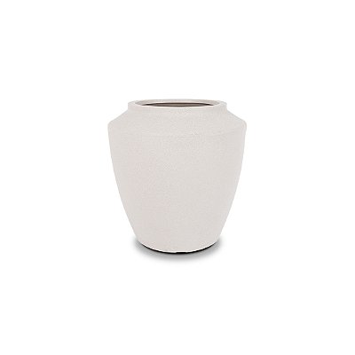 VASO THAI 60 POLIETILENO BRANCO MÁRMORE