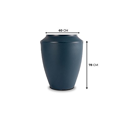 VASO THAI 78 POLIETILENO AZUL MACAUBA para planta de sombra