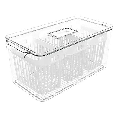 Cesto Organizador Com 3 Cestos 6L Cristal Dry - Brinox