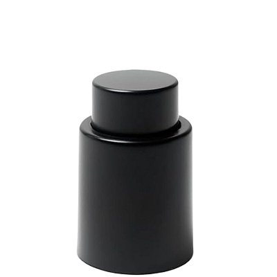 Tampa De Pressão Para Garrafas De Vinho Preta- Brinox