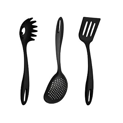 Kit 3 Peças Espátula, Colher para Massas, Espumadeira Ability - Tramontina