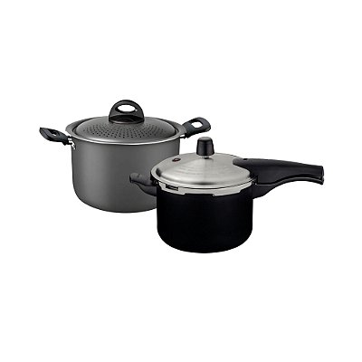 Conjunto Panela Pressão Vancouver 4,5l e Panela Marcarrão Especiarias 5,7l