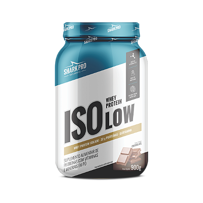 ISOLOW- WHEY PROTEIN ISOLADA - WPI - POTE 900g SABOR CHOCOLATE