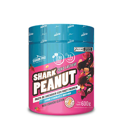 PASTA DE AMENDOIM GOURMET (COM WHEY) CHOCOLATE COM MORANGO 600G