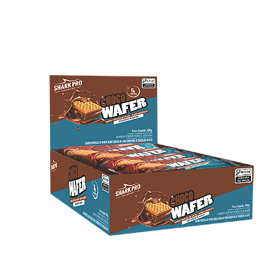 SHARK WAFER PROTEICO CHOCOLATE CX C/2 DISPLAY(12X25G)