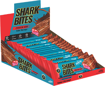 SHARK BITES PROTEIN BAR MORANGO (12X40G)