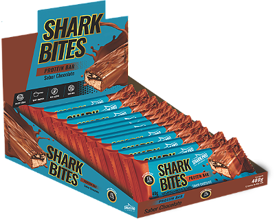 SHARK BITES PROTEIN BAR CHOCOLATE (12X40G)