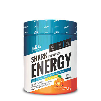 SHARK ENERGY PRÉ TREINO 300G SABOR TANGERINA