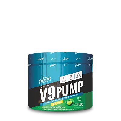 V9-PUMP PRE WORKOUT - PRÉ TREINO 150G SABOR LIMÃO