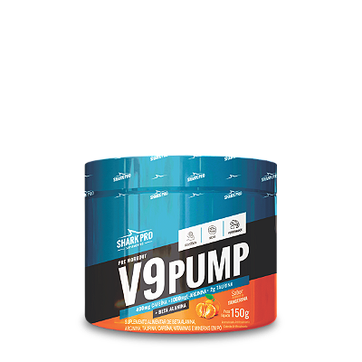 V9-PUMP PRE WORKOUT - PRÉ TREINO 150G SABOR TANGERINA