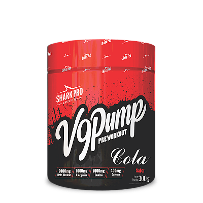V9-PUMP PRE WORKOUT - PRÉ TREINO 300G SABOR COLA