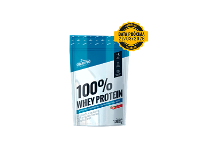 100% WHEY PROTEIN - WPC WHEY PROTEIN POTE 1,8 KG SABOR MORANGO