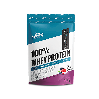 100% WHEY FRUTAS VERMELHAS 900G POUCH
