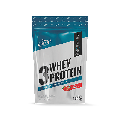 3W WHEY PROTEIN - POUCH 1,8 KG SABOR MORANGO