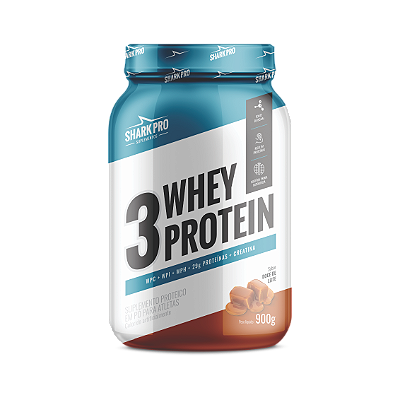 3W WHEY PROTEIN - POTE 900g SABOR DOCE DE LEITE