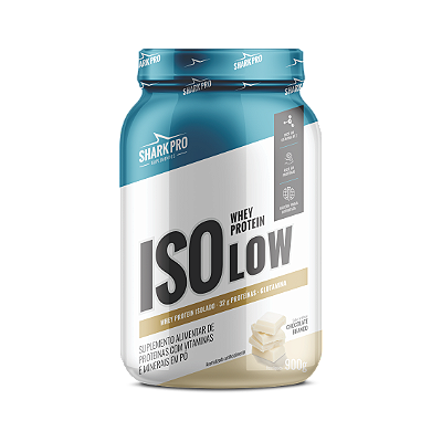 ISOLOW- WHEY PROTEIN ISOLADA - WPI - POTE 900g SABOR CHOCOLATE BRANCO