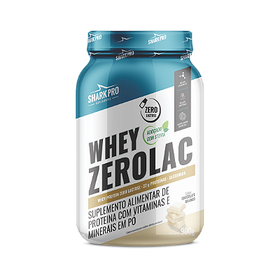 100% WHEY ZEROLAC CHOCOLATE BRANCO 900G