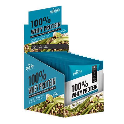 SACHE 100% WHEY PISTACHE - 40GR - CX C/ 10 UND