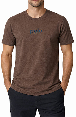 Camiseta masculina manga curta com bordado colorido