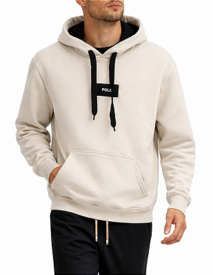 Moletom Adulto Masculino Canguru com Etiqueta Polo RG518