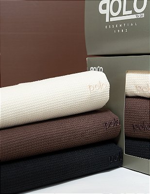 Kit Premium 3 Camisetas Malha Waffle com bordado Polo RG518