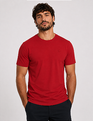 Camiseta Masculina Manga Curta Casual Básica Slim Polo Rg518
