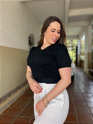 Blusa Manga Princesa Anarruga - Elegância e Conforto