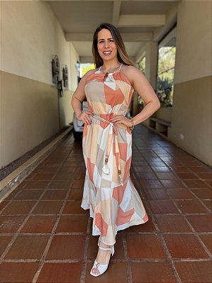 Vestido Longo Estampado