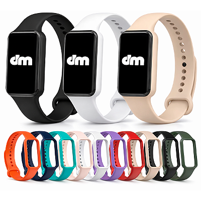 Pulseira Silicone Borracha Para Xiaomi Amazfit Band 7 Cores
