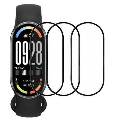 3 Película Protetora 3D Anti Risco Para Xiaomi Mi Band 10