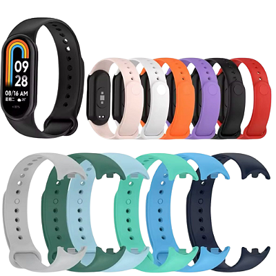 Pulseira Silicone Compatível Para Smartband Mi Band 8 e 9
