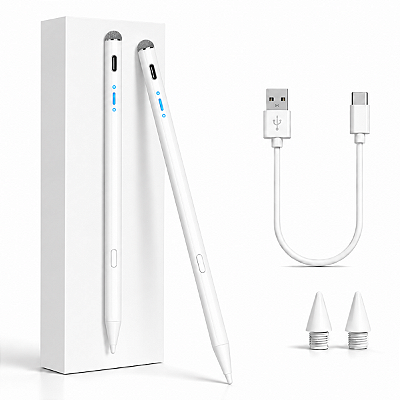 Caneta Touch Ativa Universal Para Tablet USB-C Magnética
