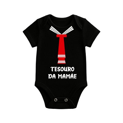 Body Infantil - Preto - Tesouro da mamãe