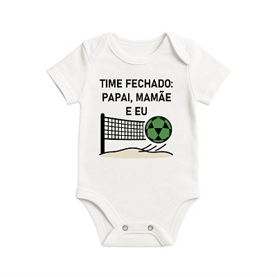 Body Infantil - Branco - Time Fechado