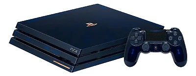 Playstation 4 Pro 2tb 500 Million Limited Edition Cor Azul-translúcido (LEIA)