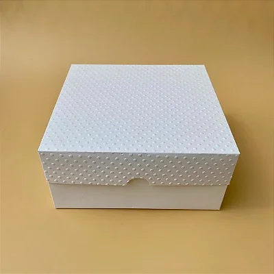 Caixa branca presente – 15x15x7 cm