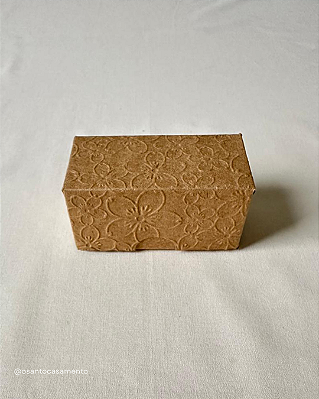 Caixa kraft para 2 Doces 8x4x4 cm