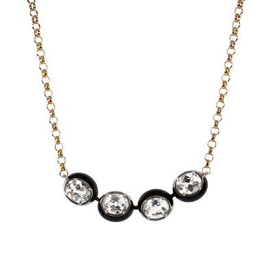 Colar Tinted em ouro 18kt, e prata