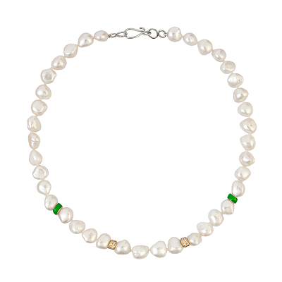 Colar de pérolas barrocas