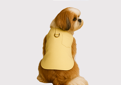 Capinha Pet Premium Colors Candy Amarelo Gaby Moda Pet - Venda Atacado