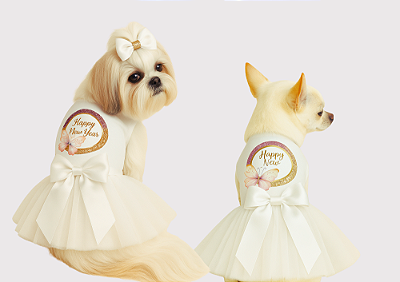 Vestido Pet Ano Novo Gaby Moda Pet - Venda Atacado