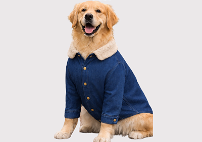 Jaqueta Pet com Gola em Fleece – Linha Boutique Premium Atacado