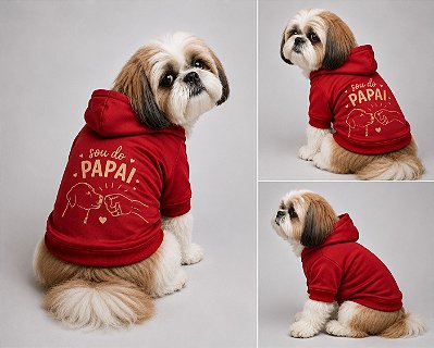 Moletom Pet Atacado Vermelho Personalizado Pai