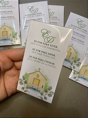 Lenço Lágrimas de Alegria Personalizado 50 unidades