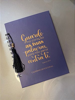 Caderno Devocional Preto