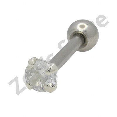 Ponto de luz redondo prata 3mm