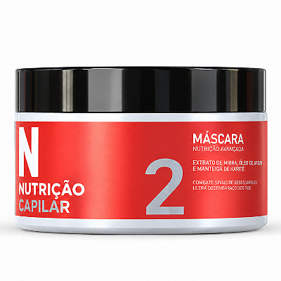 Mascara Nutrição Capilar 300g - Repoe Oleos Esasenciais Trata Cabelos Secos e Porosos Essenza Professional