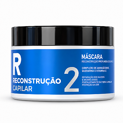 Mascara Reconstrução Capilar 300g - Formula Reconstrutora Queratina e Vitamina E Capilar Essenza Professional