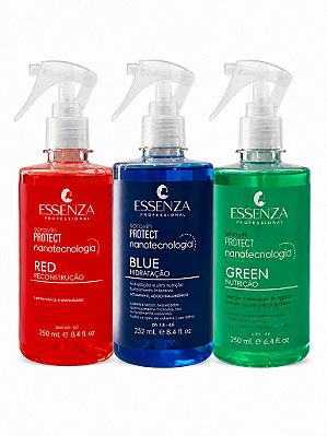 Kit 3x Nano Tecnologia Capilar 250ml - Potencializadores de Tratamentos e Alisamentos Essenza Professional